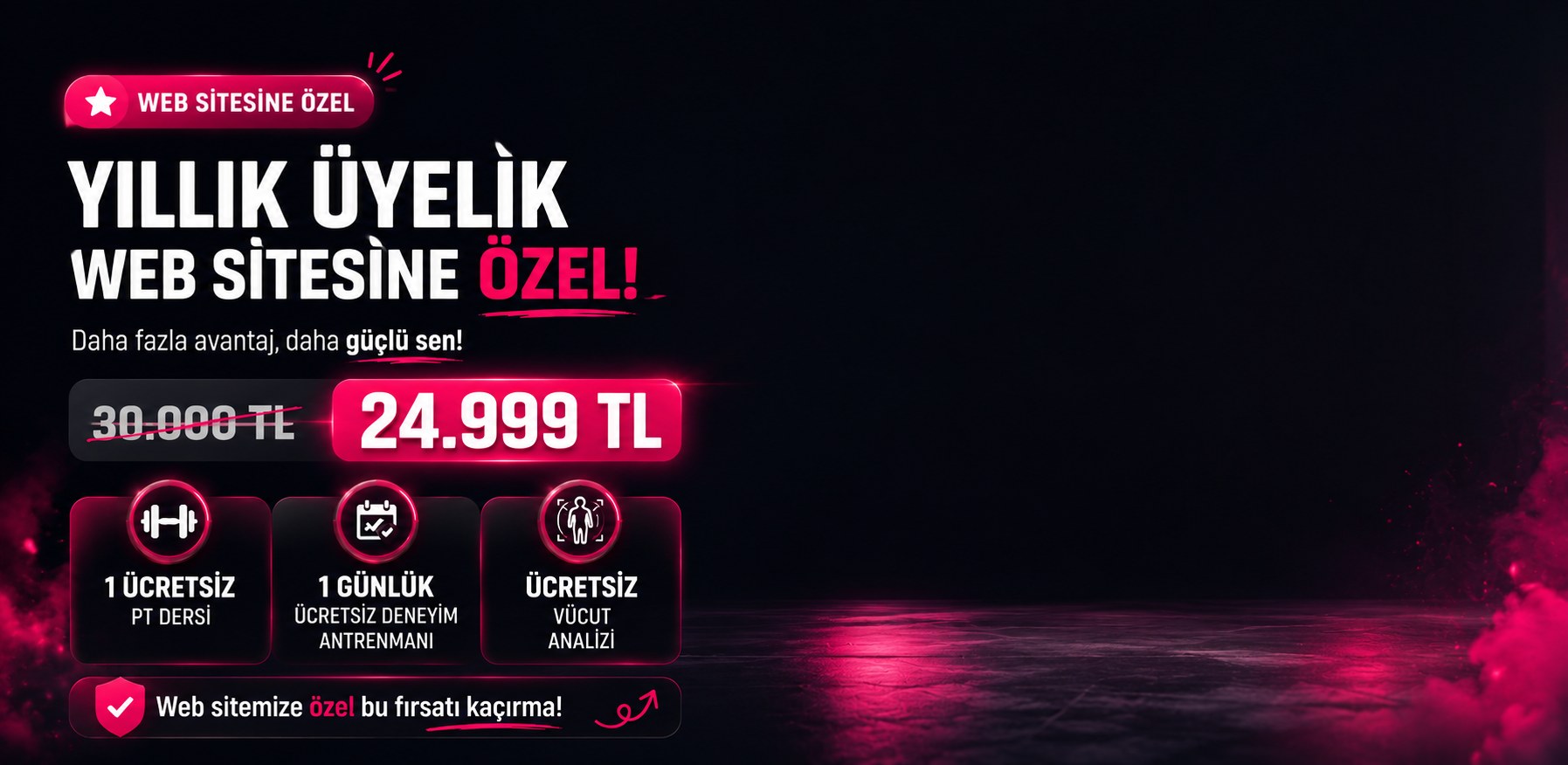 Eva Gym - Yıllık Üyelik Web Sitesine Özel 24.999 TL